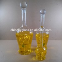 absolute vodka glass bottle inside with rose shape glass bottle